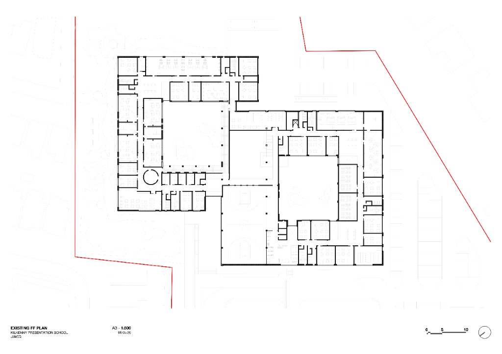 Kilkenny Presentation School — existing first floor plan